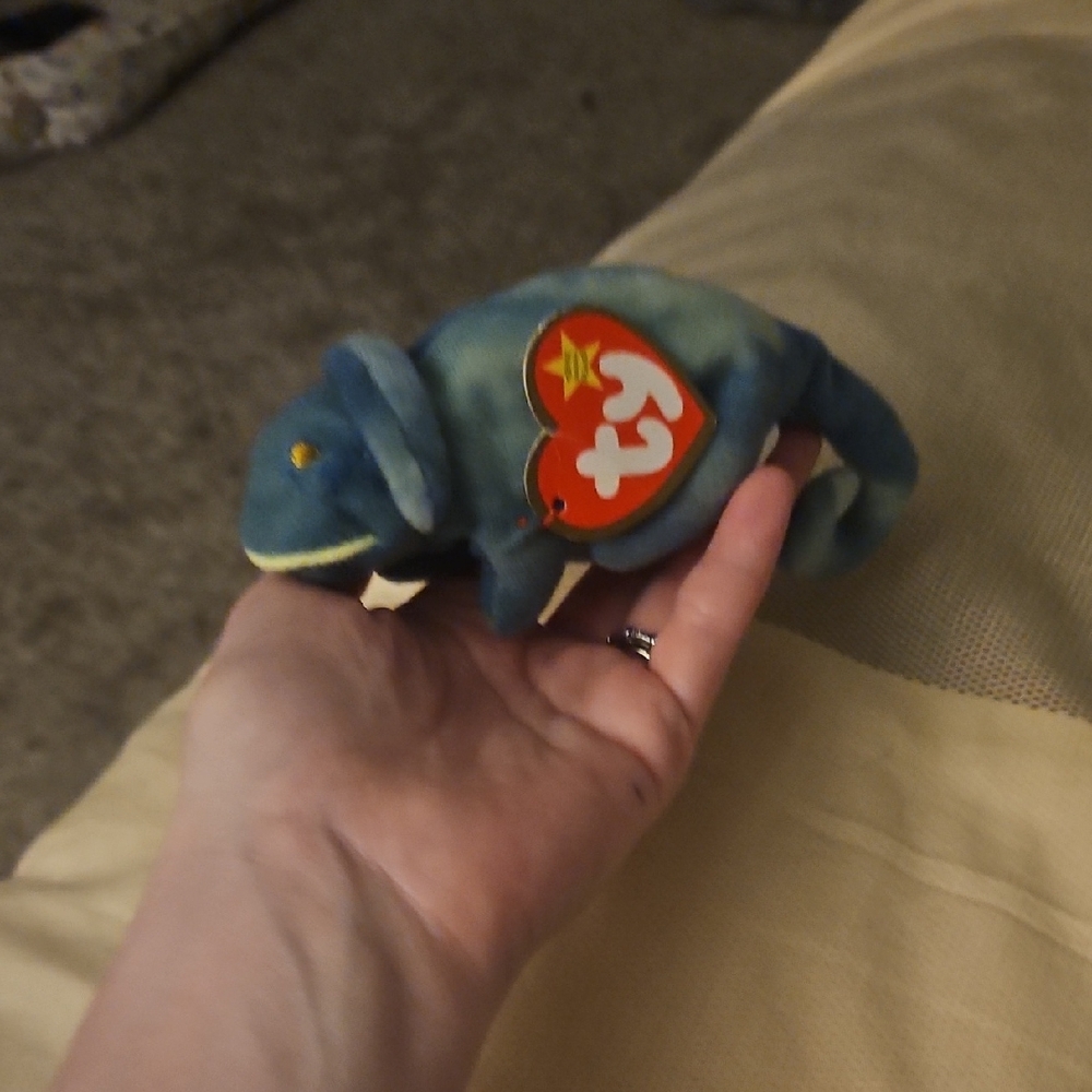 Ty Multicolor Chameleon Plush